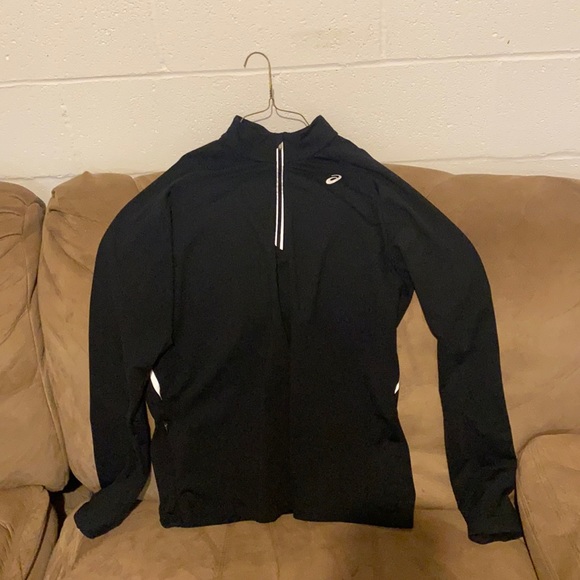 Black quarter zip running jacket - Picture 2 of 3